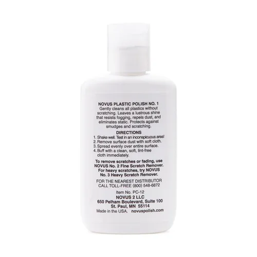 Vista 8 de NOVUS 7026 Plastic Clean & Shine #1 Botella de 2 onzas