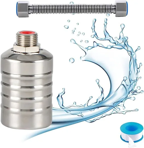 Vista 10 de Válvula de flotador de agua, válvula de flotador portátil de acero inoxidable 304 totalmente automática, control de nivel de agua, fácil de 3/4