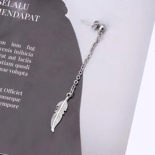 Vista 9 de Aretes para mujer, Kpop Bangtan Boy Album Jimin Chain Drop Earrings Korean Jewelry