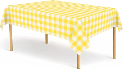 Vista 36 de Paquete de 2 manteles de plástico a cuadros en blanco y negro para fiestas, desechables de 54 x 108 pulgadas, mantel rectangular con bandera a