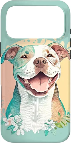 Vista 22 de Pit Bull - Carcasa para iPhone 17, diseño artístico de Pitbull para mujer