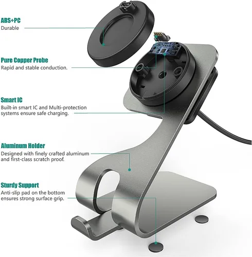 Vista 4 de Soporte Cargador TUSITA Compatible con Reloj Garmin