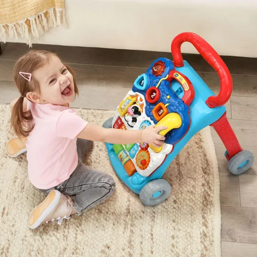 Vista 6 de VTech Andador de Aprendizaje de Sentado a de Pie (Empaque Libre de Frustraciones), Azul