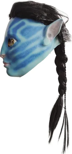 Vista 2 de Jack Sally - Máscara suave de látex azul 2022 para cosplay, reality show de Halloween accesorio de disfraz