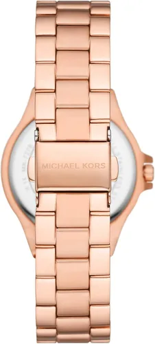 Vista 3 de Michael Kors Lennox- Reloj de acero inoxidable con tres manecillas