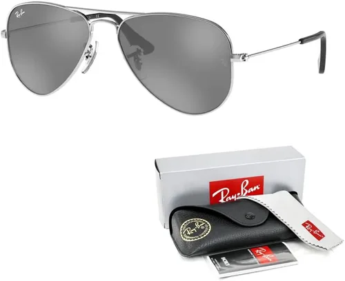 Vista 3 de Ray-Ban Junior Kids' Aviator RJ9506S Pilot Sunglasses for Junior Kids' + BUNDLE With Designer iWear Eyewear Kit