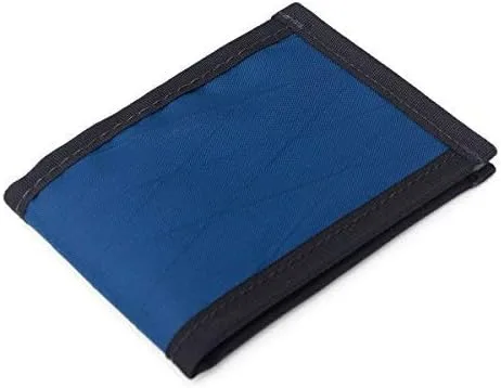 Vista 2 de Billetera Flowfolf Vanguard, delgada para bolsillo con doblés., talla única , Azul marino
