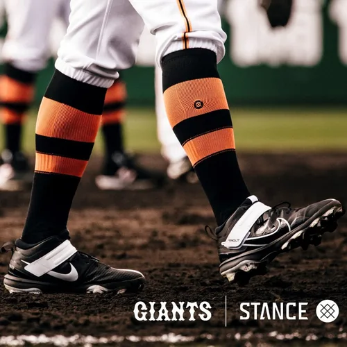 Vista 2 de Stance Calcetines Stripes Otc 2023 (L, Negroblanco)