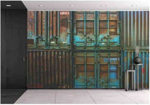 Vista 20 de wall26 - Interior de fábrica con máquinas - Mural de pared extraíble Papel pintado autoadhesivo grande - 66x96 pulgadas