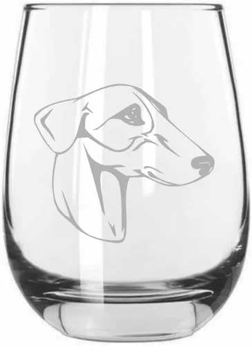 Vista 182 de Shar Pei (chino) - Vaso de vino sin tallo grabado para perro, 15.25 onzas