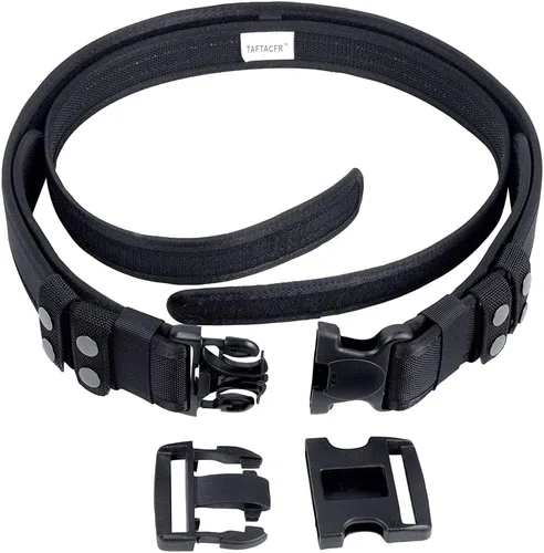 Vista 2 de Cinturón de servicio para la aplicación de la ley Utilidad de seguridad Policía Militar 2.25 "Tactical Patrol Belt Set Nailon ballistic