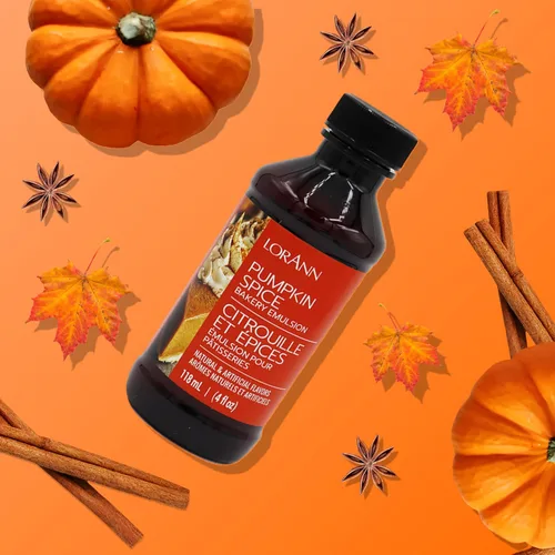 Vista 4 de LorAnn Pumpkin Spice Bakery Emulsion - Emulsión de panadería de especias de calabaza, botella de 4 onzas