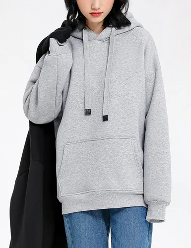 Vista 6 de Yeokou Sudaderas con capucha de invierno para mujer, sudadera de forro polar sherpa cálida y pesada