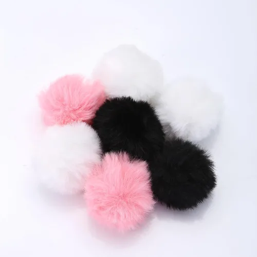 Vista 7 de MIUPOO Bolas de pompones para manualidades, accesorio de disfraz de pompones negros, bolas de pompones para artes y decoración de manualidades