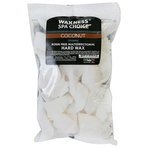 Vista 3 de Waxness Spa Choice - Cera dura multidireccional sin colofonia a granel de coco 26.6 lb / 12 kg