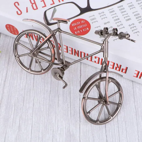 Vista 5 de Homoyoyo Molde de bicicleta de hierro para bicicleta modelo de bicicleta de hierro decoración de bicicleta de hierro