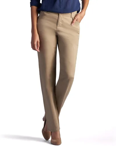 Vista 10 de LEE - Pantalones rectos de ajuste holgado para mujer, para todo el día Castaño (Roasted Chestnut)