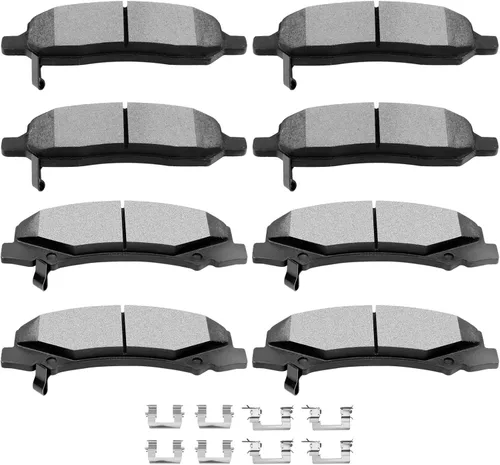 Vista 18 de SCITOO Kits de pastillas de freno de cerámica D465 D374 Reemplazo delantero y trasero para Acura CL 1997-1999, para Honda Civic 2002-2003 200-2011