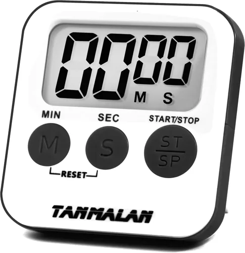 Vista 7 de Tanmalan Temporizador de Cocina para Cocina Alarma Fuerte, Pantalla Grande, Alarma Fuerte de Memoria Automática, Pantalla Grande, Botón Grande