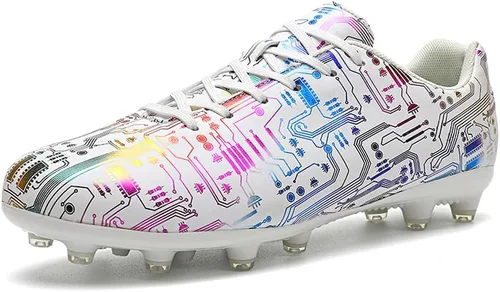Vista 11 de Women's Men's Soccer Cleats Training Shoes Negro