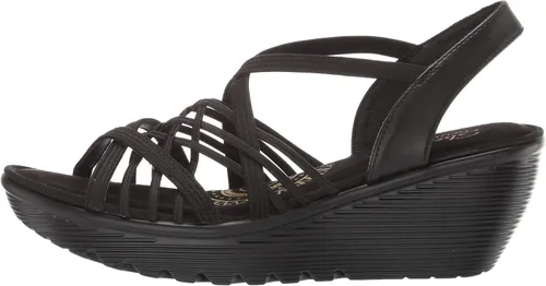 Vista 9 de Skechers Parallel Crossed Wires - Sandalias con talón descubierto y plataforma para mujer