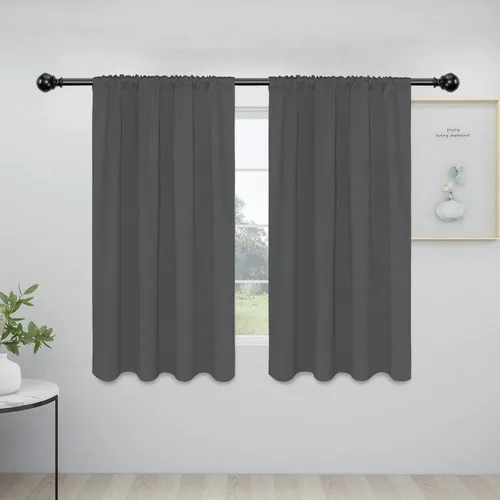 Vista 33 de Easy-Going - Cortinas opacas con bolsillo para varilla para dormitorio, cortinas de ventana para oscurecer la habitación para sala de estar