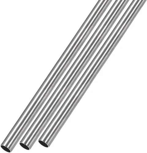 Vista 30 de METALLIXITY Tubo de acero inoxidable 304 (0.079 in de diámetro x 0.006 in de pared T x 9.843 in de largo), 3 piezas, tubo recto - para muebles