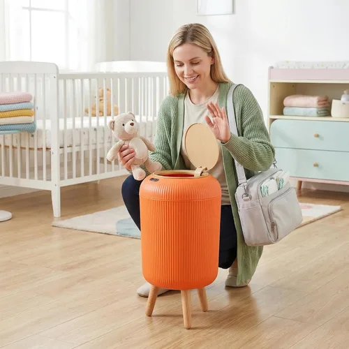 Vista 43 de Pukomc Papelera con sensor inteligente, conveniente e higiénico, fácil de usar, sensor de tecnología, impermeable, papelera de plástico para cocina