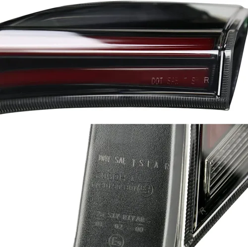 Vista 9 de SPEC-D TUNING Luces traseras brillantes de humo negro con barras LED rojas, señal de giro LED secuencial y animación de inicio compatible con Honda