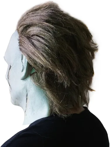 Vista 5 de Máscara de Michael Myers con peluca para adultos de Halloween