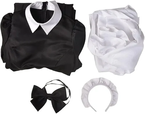 Vista 7 de miccostumes - Disfraz de uniforme de criada clásico para mujer