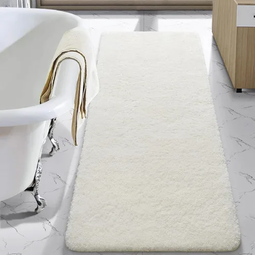 Vista 13 de LOCHAS Alfombra de baño de microfibra antideslizante de 36 x 24 pulgadas Gris