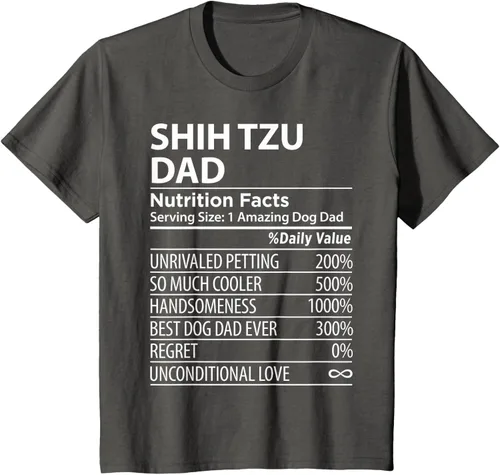 Vista 46 de Shih Tzu Dad - Camiseta divertida para dueño de perro Shih Tzu, Negro