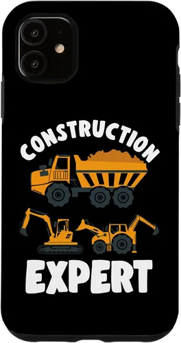 Vista 8 de iPhone 13 Pro Max Truck Construction Expert Excavator Digger para niño pequeño caso
