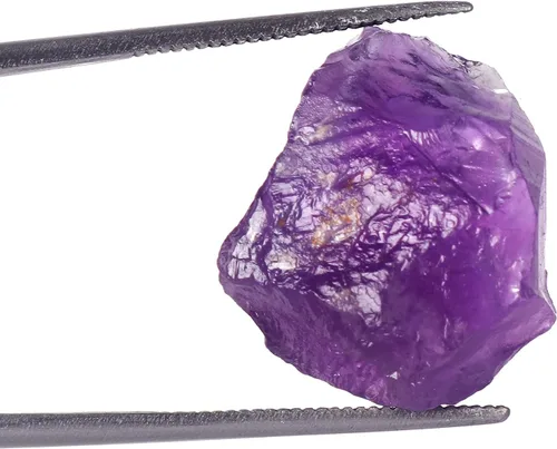Vista 2 de GEMHUB Piedra preciosa natural de amatista violeta para poder curativo con certificación EGL 14.15 ct