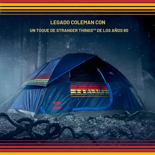 Vista 3 de Coleman Stranger Things Colección de Equipo al Aire Libre, Edición Limitada Stranger Things & Coleman Surtido de Camping del Mundo al Revés