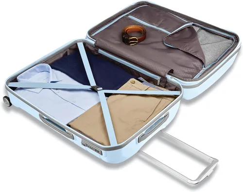 Vista 64 de Samsonite Freeform – Maleta rígida, expandible con ruedas dobles giratorias, Blanco