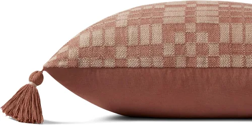 Vista 3 de Loloi Chris Loves Julia Ellery Collection PCJ0017 - Almohada de arcilla de 18 x 18 pulgadas