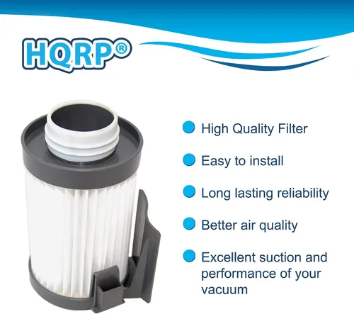 Vista 2 de HQRP Filtro lavable compatible con Eureka Optima 431BX 431F 437AZ 431DX 433A 431A 431AE 431AX 431AXZ 431B 433B 433BE 433BET 437AXZ Aspiradoras