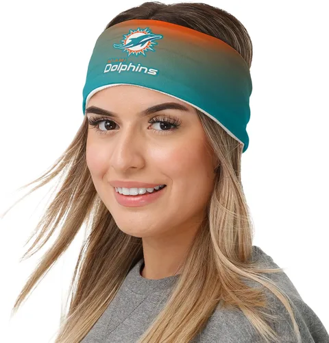 Vista 4 de FOCO Diadema de moda para mujer con logotipo de equipo de la NFL Gradiente impreso.