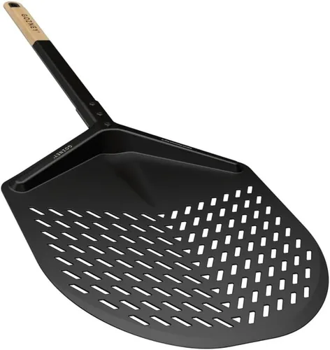 Vista 6 de Gozney Pro Cuchillo de colocación para pizzas de 12" para hornos de pizza Arc y Dome, diseño 100% de aluminio, cuchilla completamente perforada