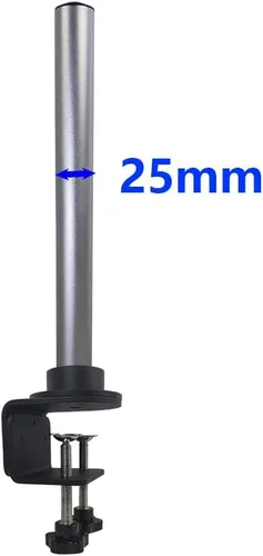 Vista 5 de Gringoo Soporte para microscopio, base ajustable universal con abrazadera, poste de soporte de 0.984 in para microscopio estéreo, cámara USB digital