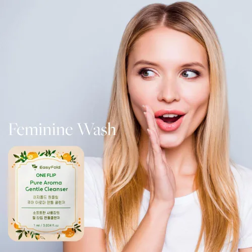 Vista 2 de Lavado femenino para mujeres ph Balance (30 juegos) – Limpiador de higiene diaria tamaño viaje sin perfume para piel sensible Y cuidado de la zona