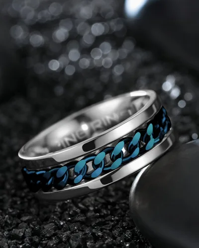 Vista 65 de King Ring 8mm Spinner Ring – Fidget Ring for Men & Women – Designed in USA