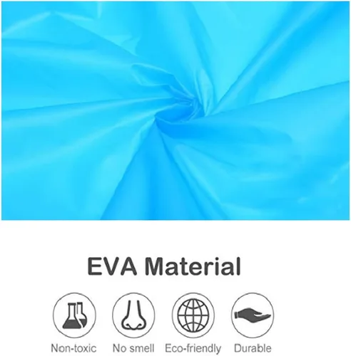 Vista 3 de Poncho de lluvia para niños, reutilizables, paquete de 2 abrigos impermeables de EVA con capucha para niños y niñas