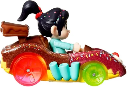 Vista 2 de Hot Wheels RacerVerse HKB88-4B10 - Vehículo fundido a presión con controlador Vanellope escala 1:64