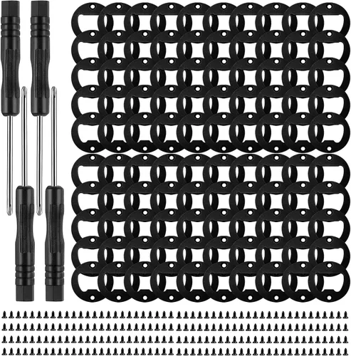 Vista 9 de Juego de 50 abridores de botellas DIY - Insertos de abridor de metal de acero inoxidable para madera (negro)