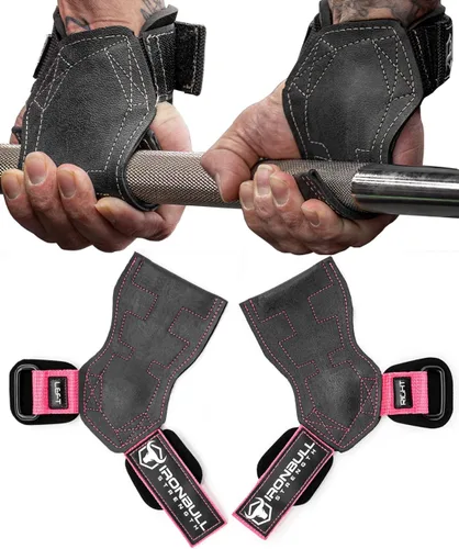 Vista 8 de EZ Gripz PRO V2 - Puños de levantamiento de pesas para levantamiento de pesas: correas de levantamiento de pesas para gimnasio con agarres