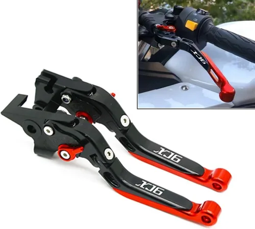 Vista 2 de Para Yamaha XJ6 N XJ6 para Diversion 2009 2020 2019 motocicleta ajustable CNC plegable extensible palanca de embrague de freno manija (Color : 10)