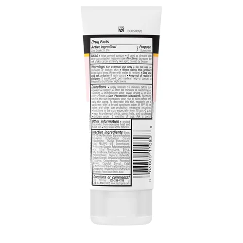 Vista 7 de Neutrogena Pure & Free, loción protectora solar para bebés SPF 50, sin lágrimas, sin fragancia Óxido de zinc, resistente al agua (80 min)